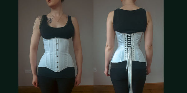 Fitting shots from first corset toile