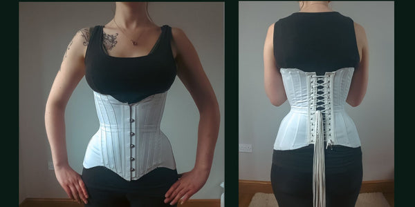 Fitting shots on the second corset toile
