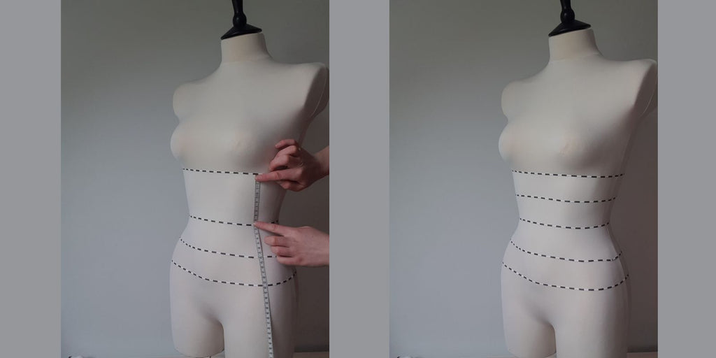 Measuring the mid ribs for a bespoke corset
