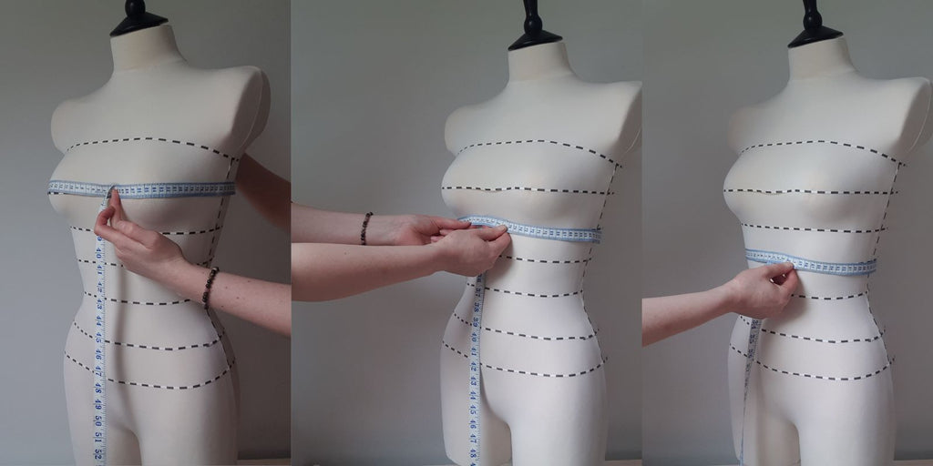 Measuring bust, underbust and mid ribs for a bespoke corset