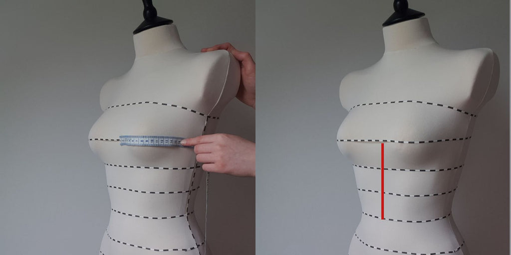 Breast measurements for a bespoke corset