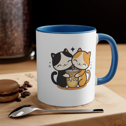 Cat Lovers Mugs Kawaii Cute Couple Cat