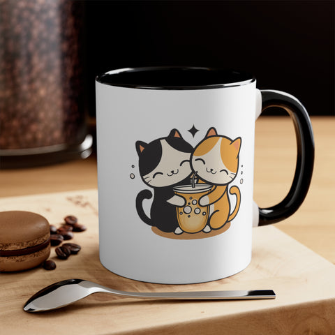 Cat Lovers Mugs Kawaii Cute Couple Cat