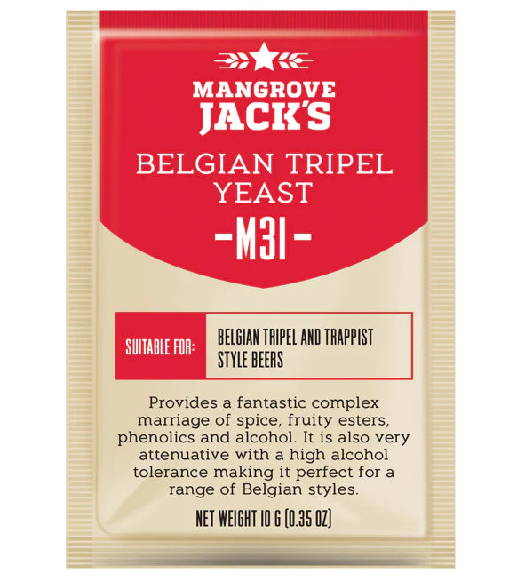 Mangrove Jack’s M31 Belgian Tripel Yeast – 10g Sachet