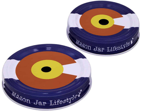 Straw Hole Tumbler Lids for Regular Mouth Mason Jars · Mason Jar Lifestyle