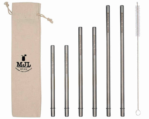 Long Glass Straws 4-pack for Tall Glasses or Pint-and-a-half -  Norway