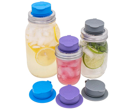 Mason Jar Water Bottle lid - Pour Spout, Storage Lid – Blue Sage Family Farm