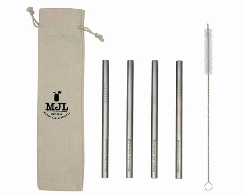 Custom Reusable Straws | Telescopic Stainless Steel Straw in Aluminum Case