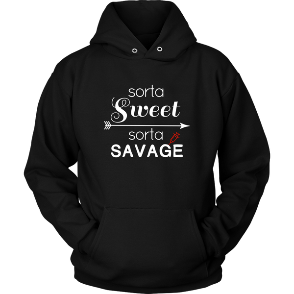 sorta sweet sorta savage hoodie