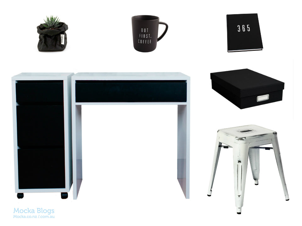 Mocka Monochrome Desk