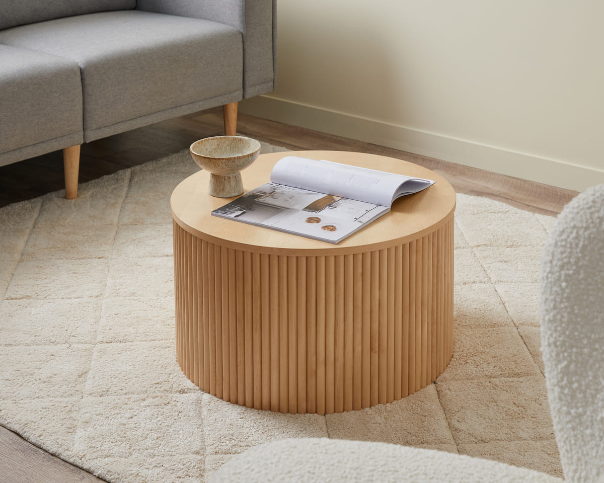 Japandi style side table