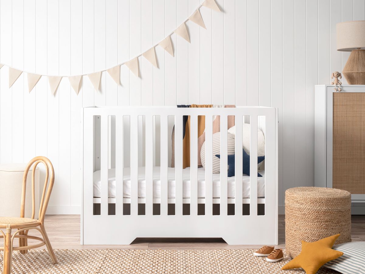 Shop the Hamptons Cot, Change Table and Toy Box for your Hamptons-inspired nursery..