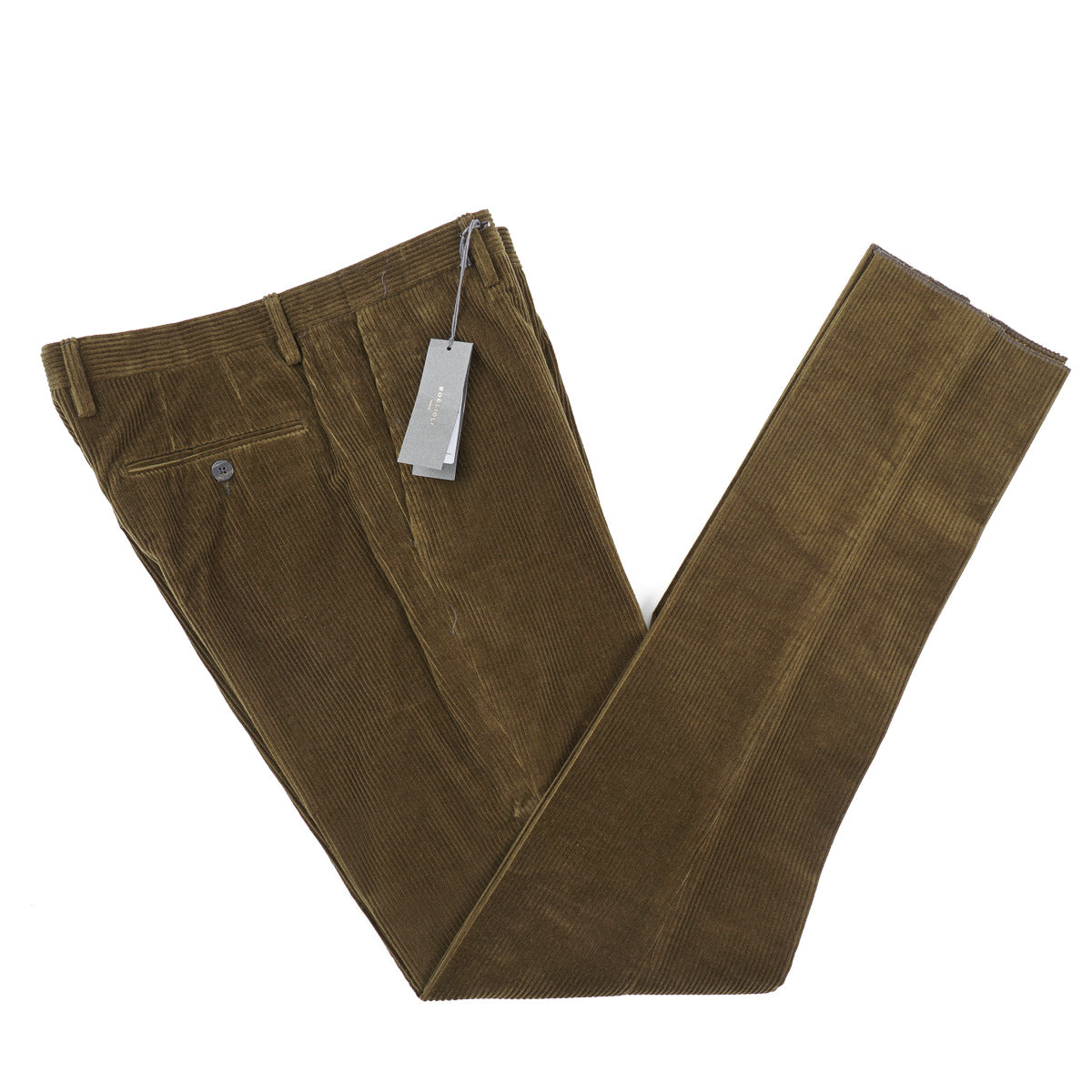 Buy Parx Tapered Fit Solid Green Trouser online