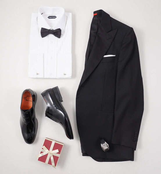 santoni shoes tom ford shirt isaia tuxedo suit