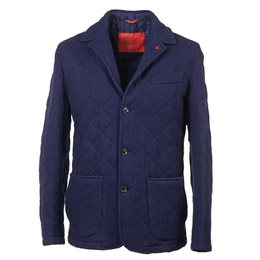 Isaia 'Aqua Jersey' Quilted Wool-Blend Jacket – Top Shelf Apparel