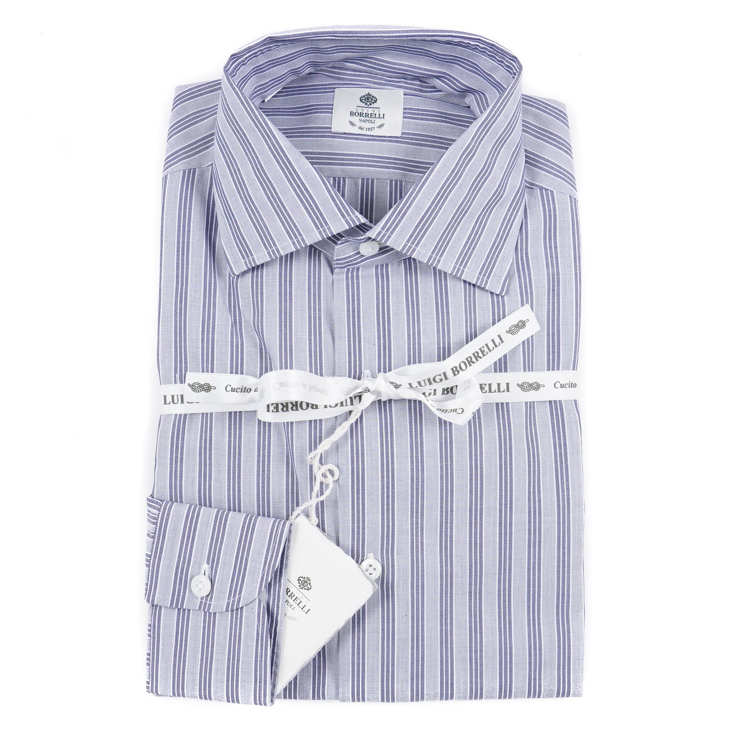 Luigi Borrelli Regular-Fit Cotton Dress Shirt – Top Shelf Apparel