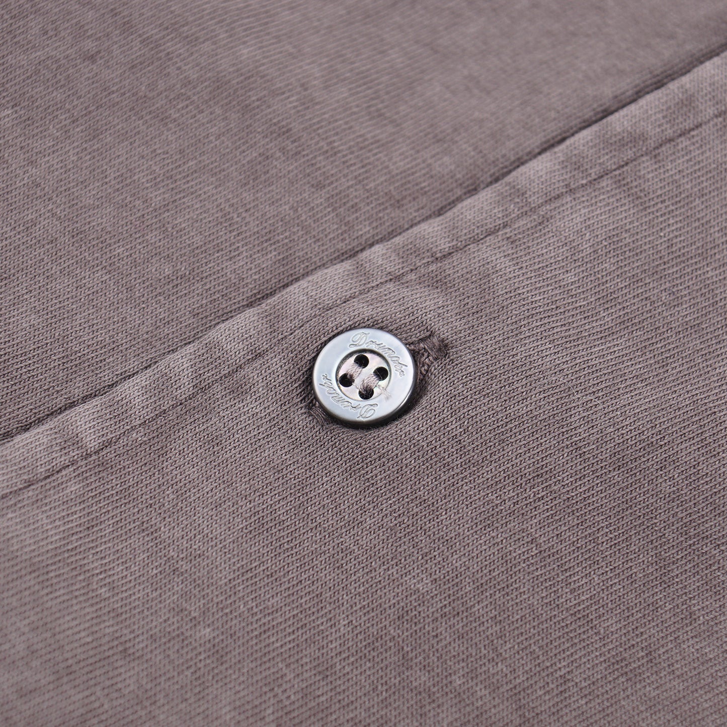 Drumohr Long Sleeve Jersey Cotton Polo Shirt - Top Shelf Apparel