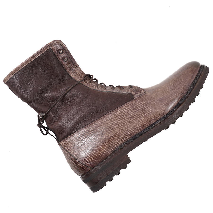 santoni shearling boots