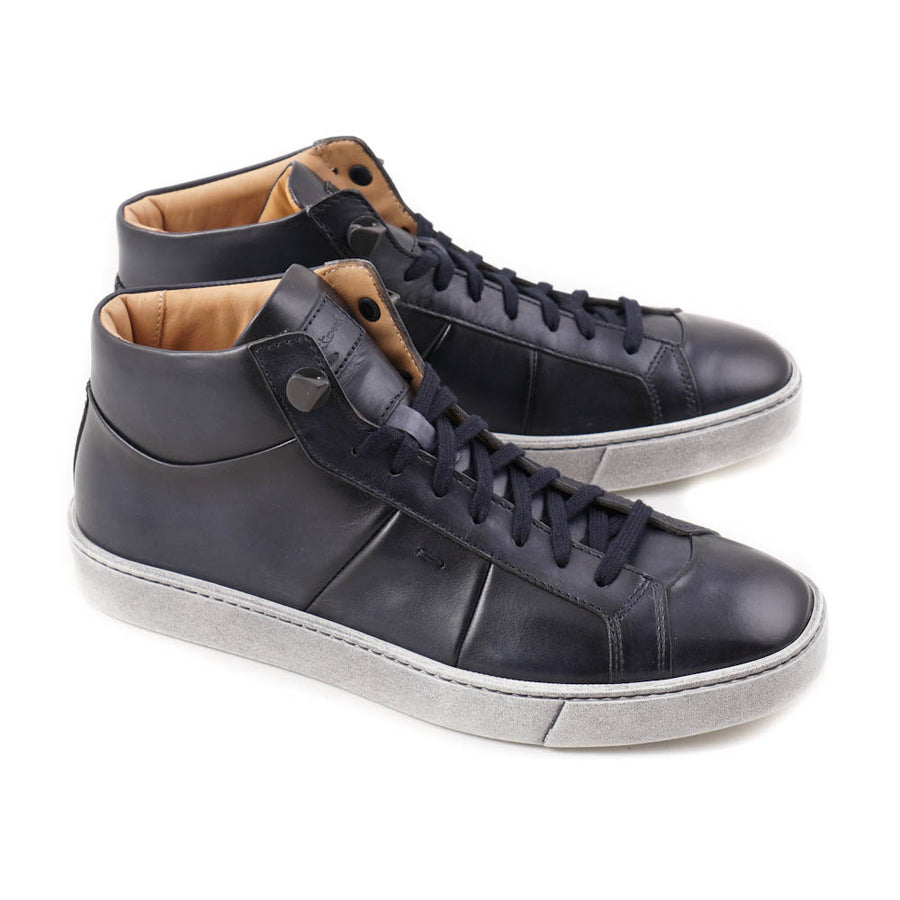 santoni sneaker navy