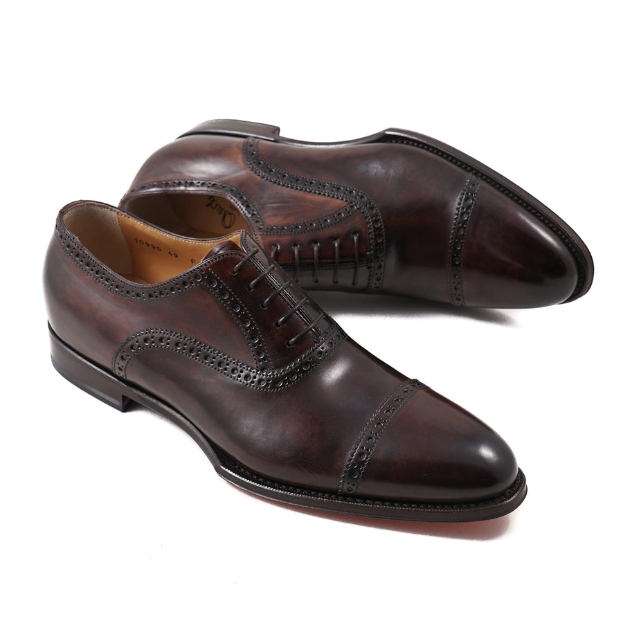 santoni cap toe oxford