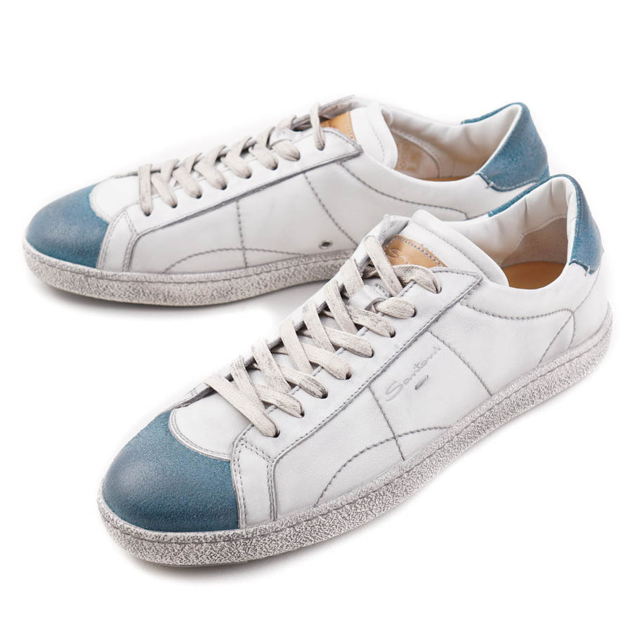 santoni sneakers white