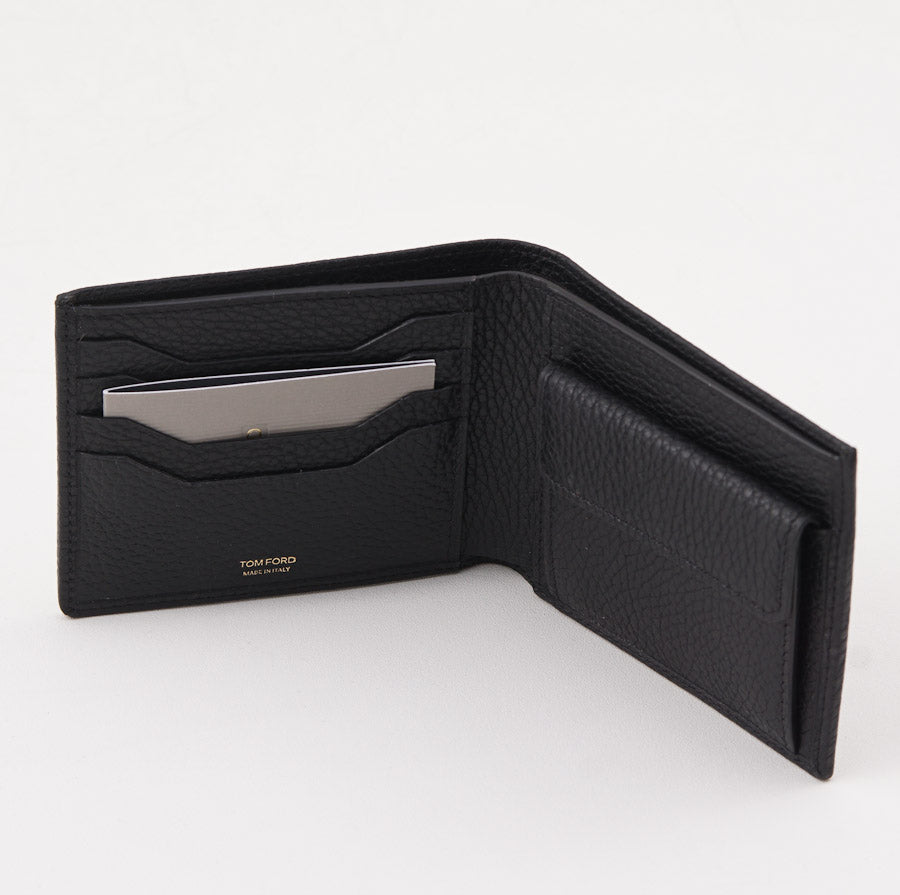 Tom Ford Black Bi-Fold Wallet with Coin Pocket – Top Shelf Apparel