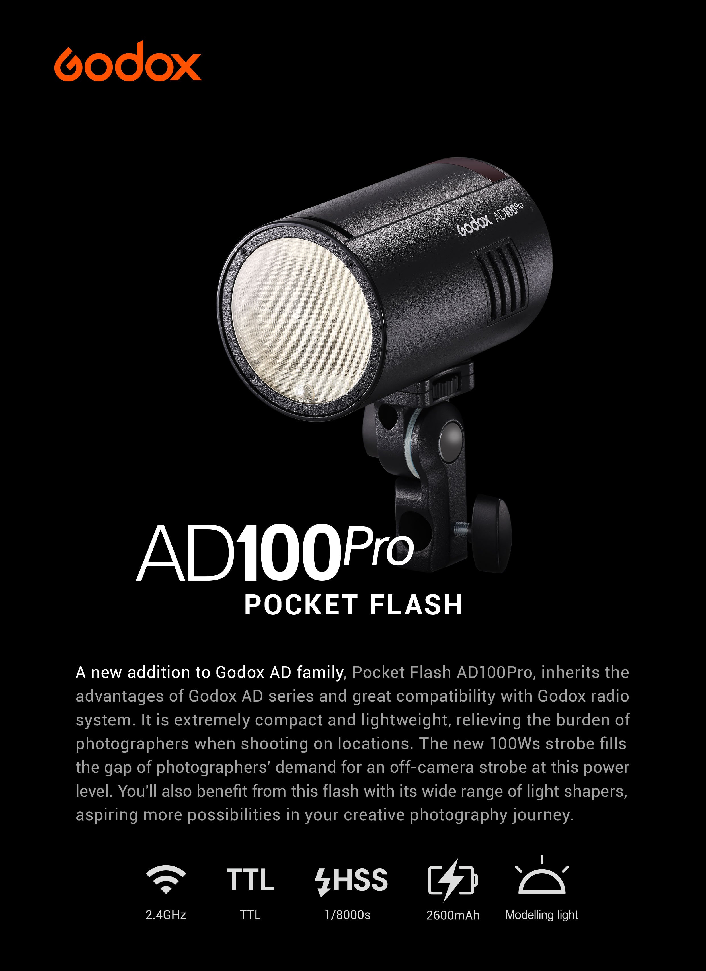 AD100Pro by Godox PINK – MoLight