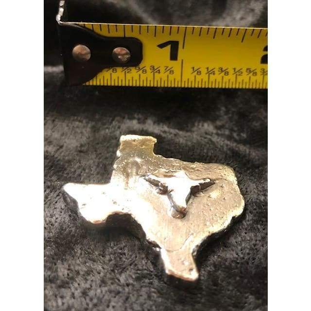 1 Troy Oz MK BarZ "Texas Steer Bar" .999 Fine Silver Hand Poured | MK