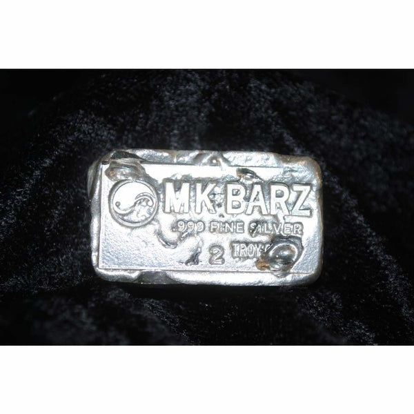 2 Troy Oz. MK BarZ Classic Kit Kat Stamped Bar .999 Fine Silver – MK BARZ  AND BULLION