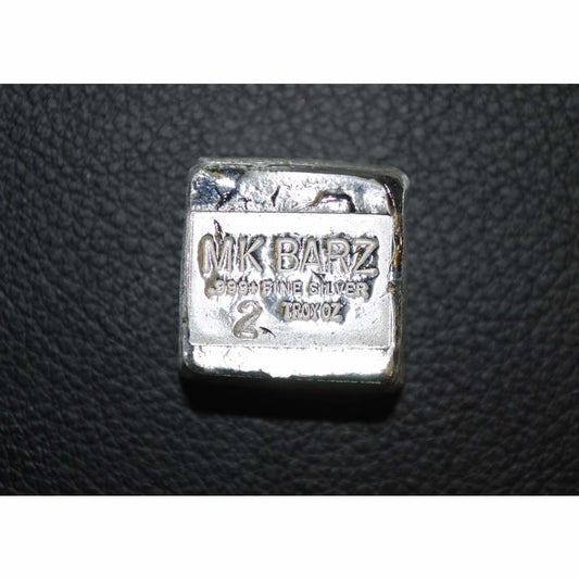 2 Troy Oz. MK BarZ Classic Kit Kat Stamped Bar .999 Fine Silver – MK BARZ  AND BULLION