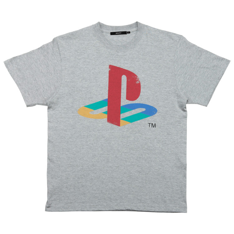 Heritage Light Grunge プリントTシャツ / PlayStation™ グレー M