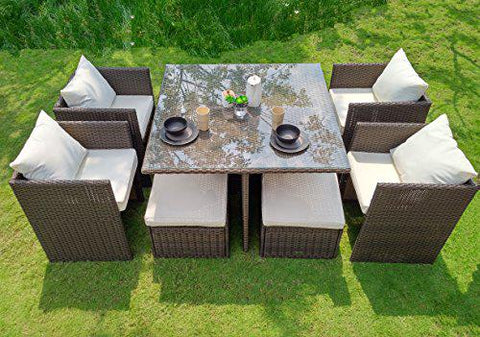 WEATHER-RESISTANT OUTDOOR TABLE SETS