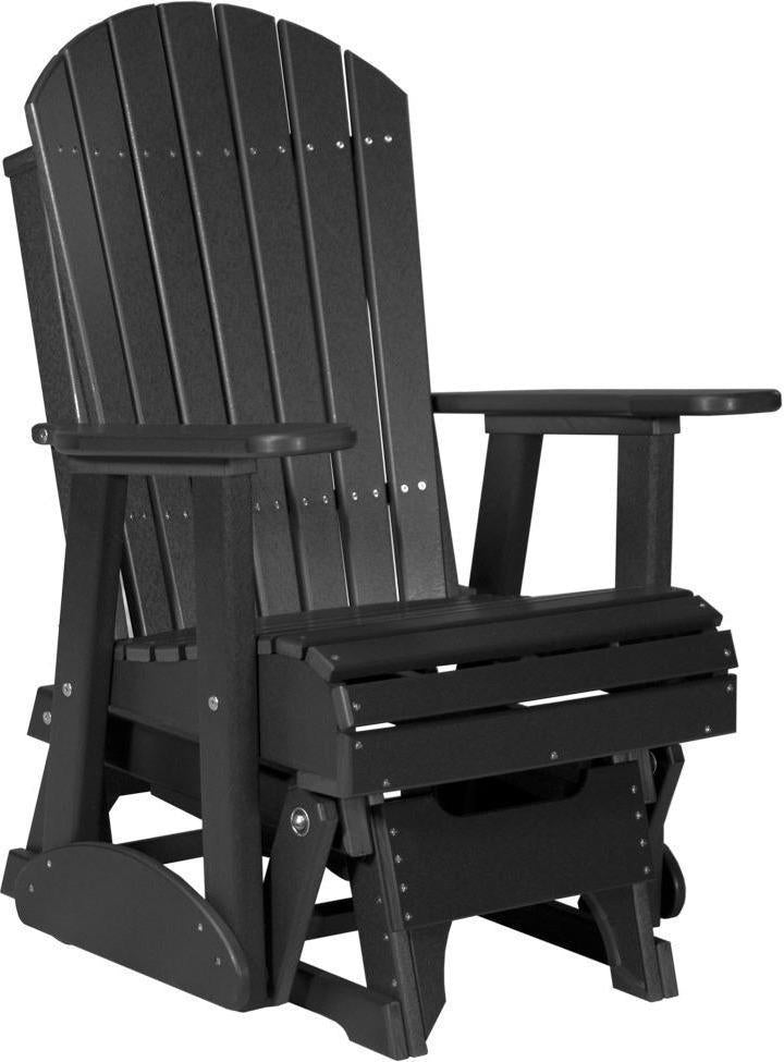 LuxCraft Adirondack Recycled Plastic 2'Glider Chair ...