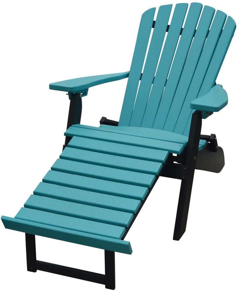 A&amp;L Furniture Co. Outdoor Folding Adirondack Chair W ...