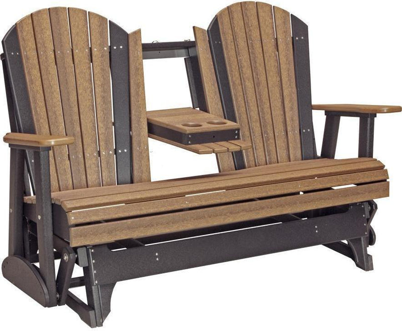LuxCraft Double Adirondack Glider Chair - 3 Seater