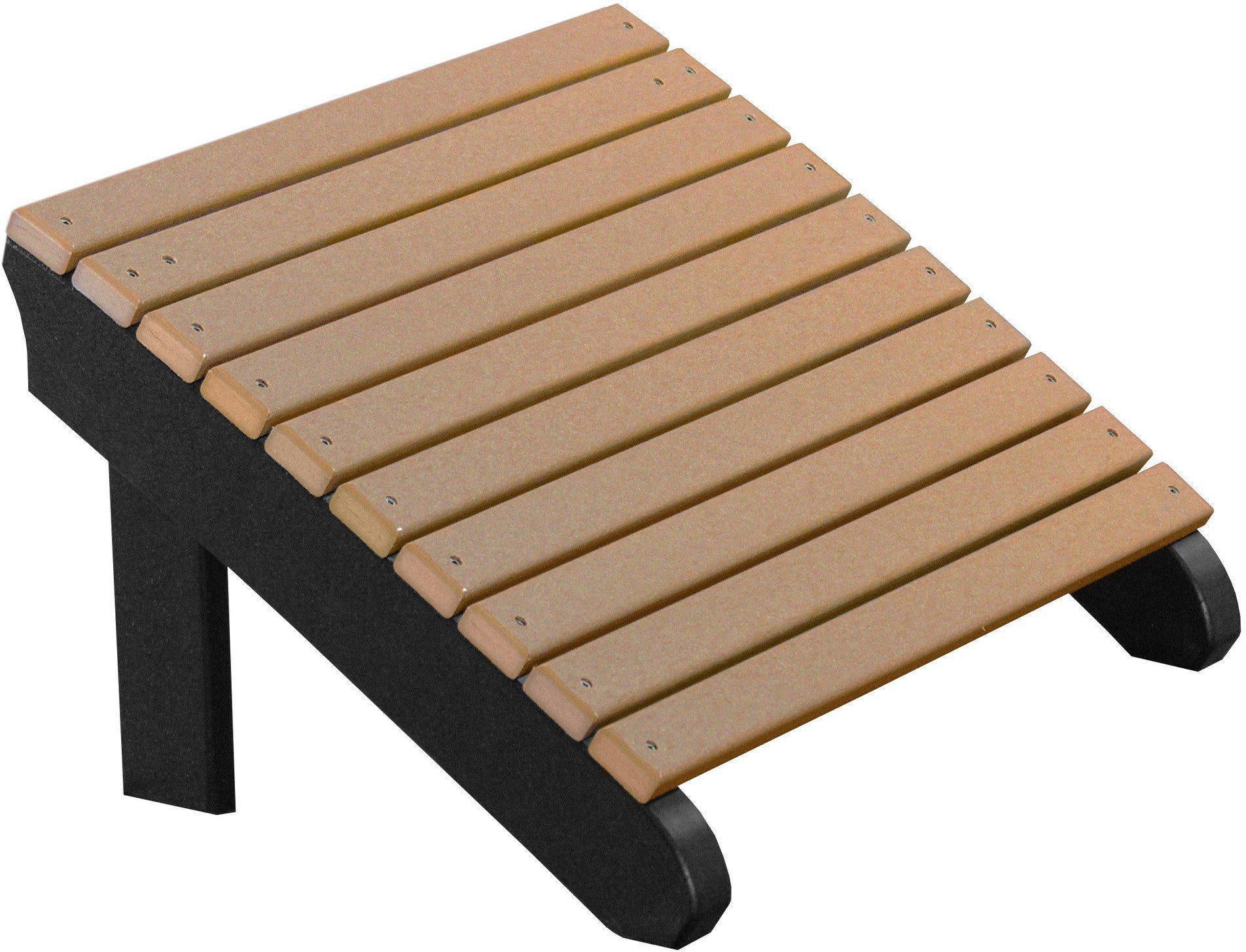 LuxCraft Recycled Plastic Deluxe Adirondack Footrest