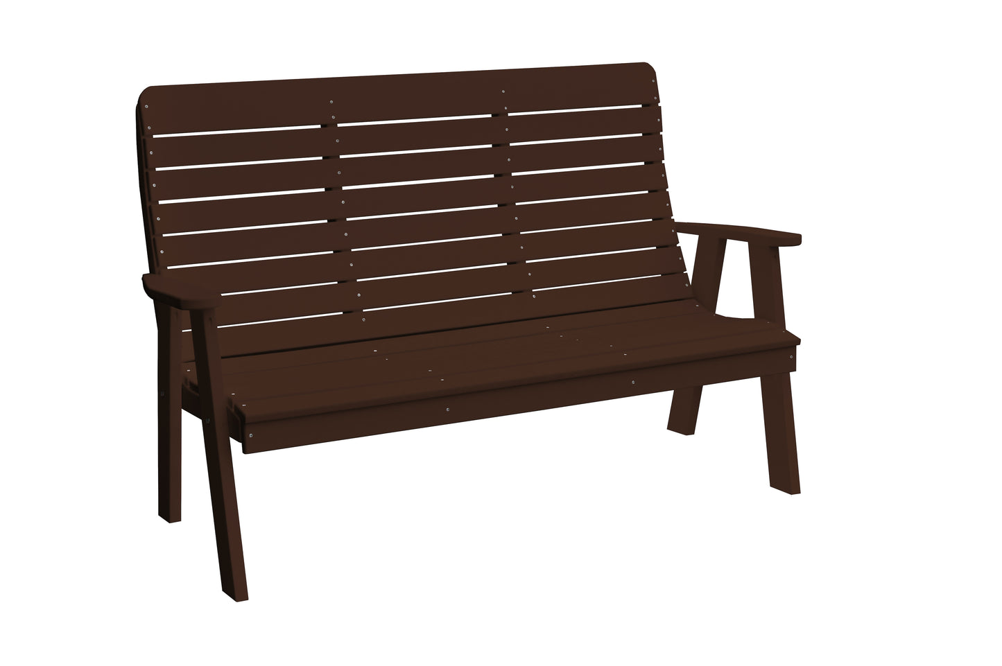 A&L Furniture Recycled Plastic 4' Poly Winston Garden Bench - LEAD TIME TO SHIP 2 WEEKS