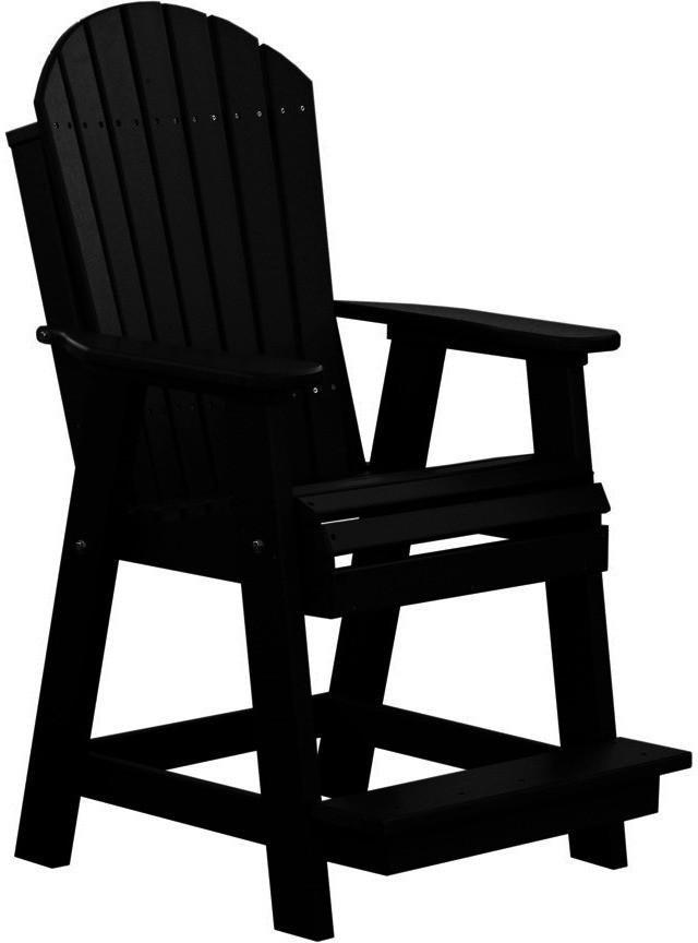 LuxCraft Balcony Adirondack Chair with Footrest Rocking 