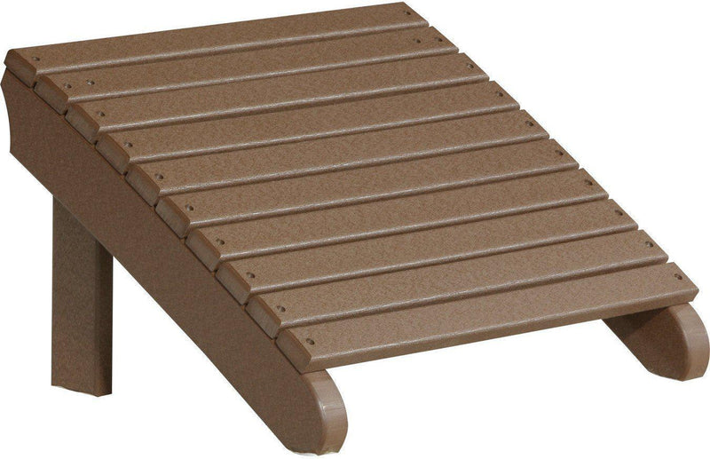 LuxCraft Recycled Plastic Deluxe Adirondack Footrest 