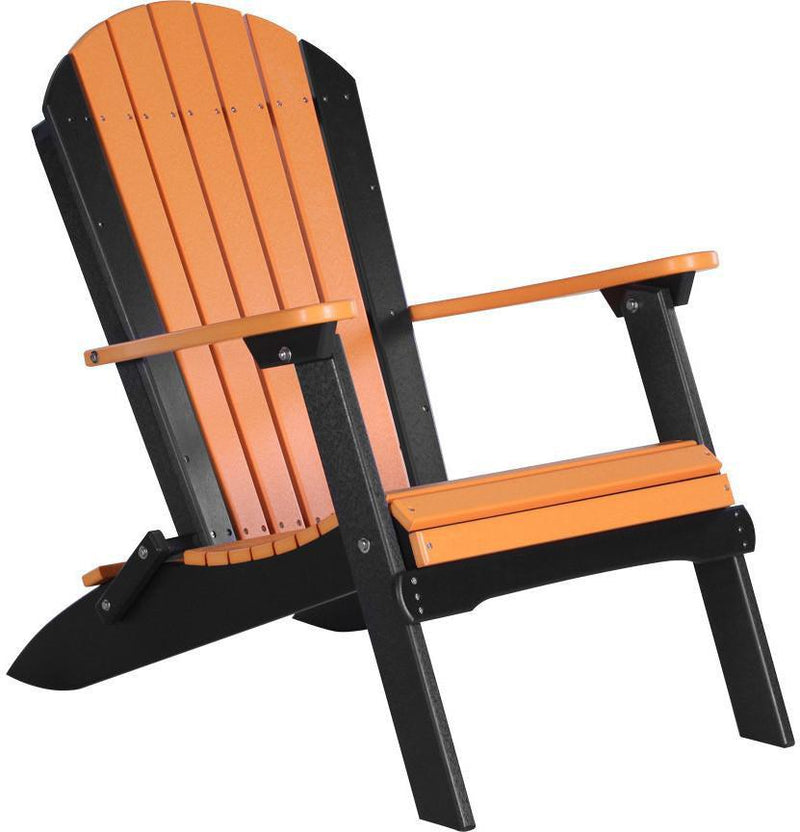 LuxCraft Folding Recycled Plastic Adirondack Chair - Rocking Furniture