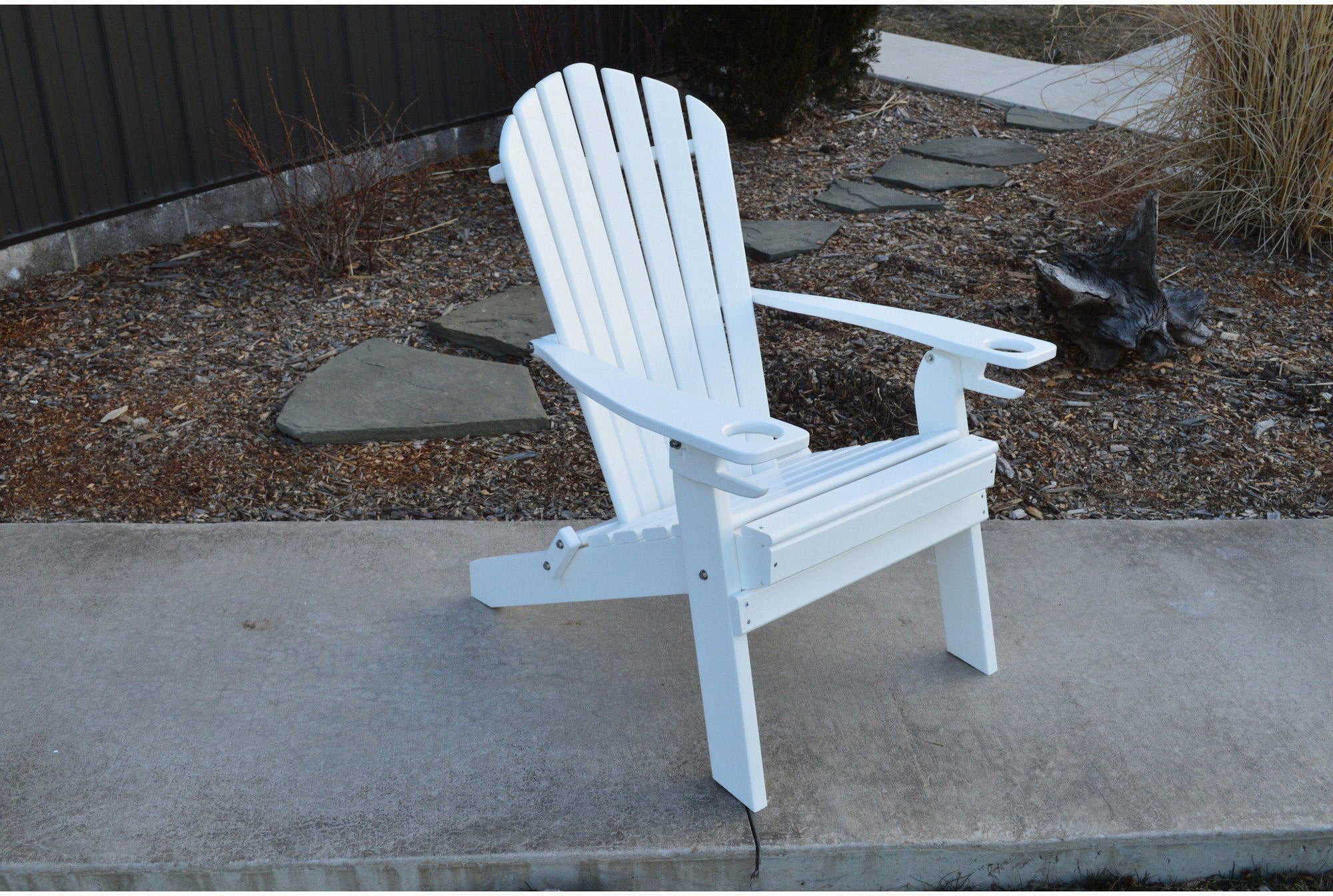 Folding Adirondack Chair With Cup Holder Reclining   Adirondack Chair A L Furniture Company Folding Recycled Plastic Adirondack Chair With Cupholders 1 2000x 