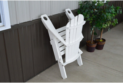Folding Adirondack Chair With Cup Holder Reclining