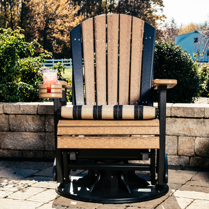 Luxcraft Outdoor 2 Adirondack Swivel Glider Chair