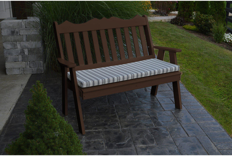 A&L Furniture Co. Poly 5' Royal English Garden Bench