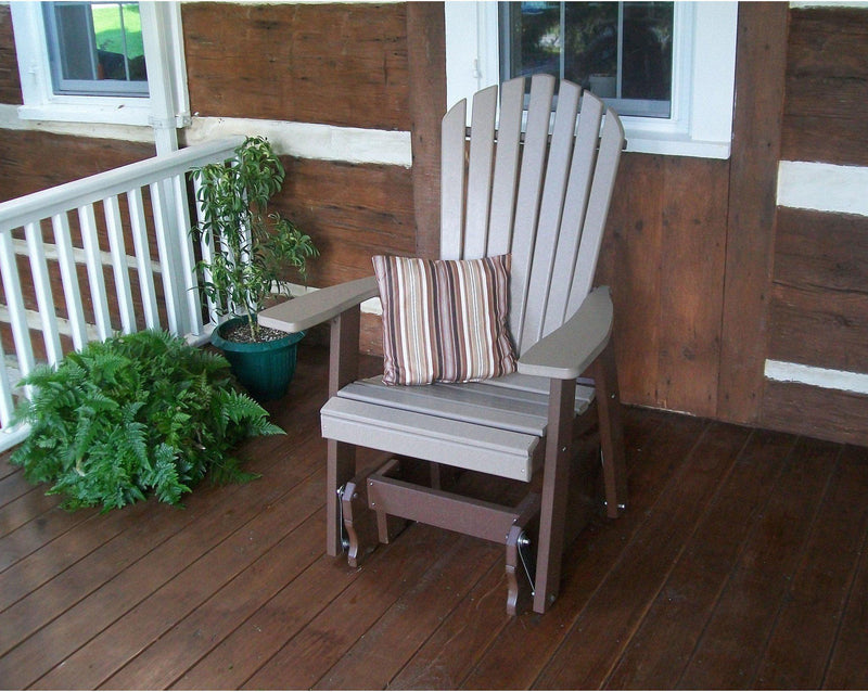 A&amp;L Furniture Co. Poly Adirondack Glider Chair - Rocking ...