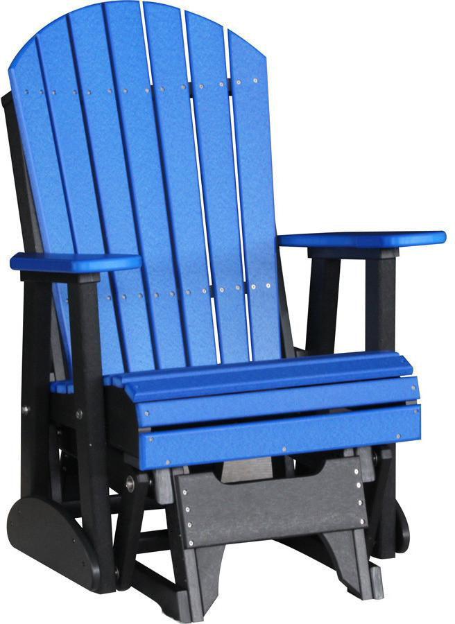 LuxCraft Adirondack Recycled Plastic 2'Glider Chair 