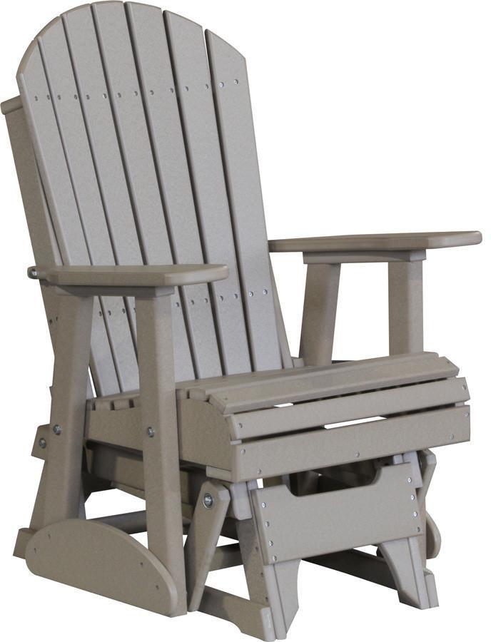 LuxCraft Adirondack Recycled Plastic 2'Glider Chair