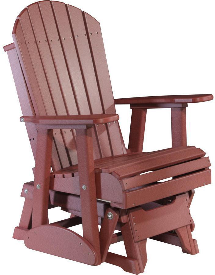 LuxCraft Adirondack Recycled Plastic 2'Glider Chair