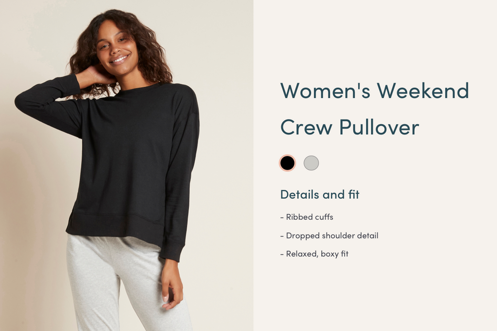 women's weekend crew pullover