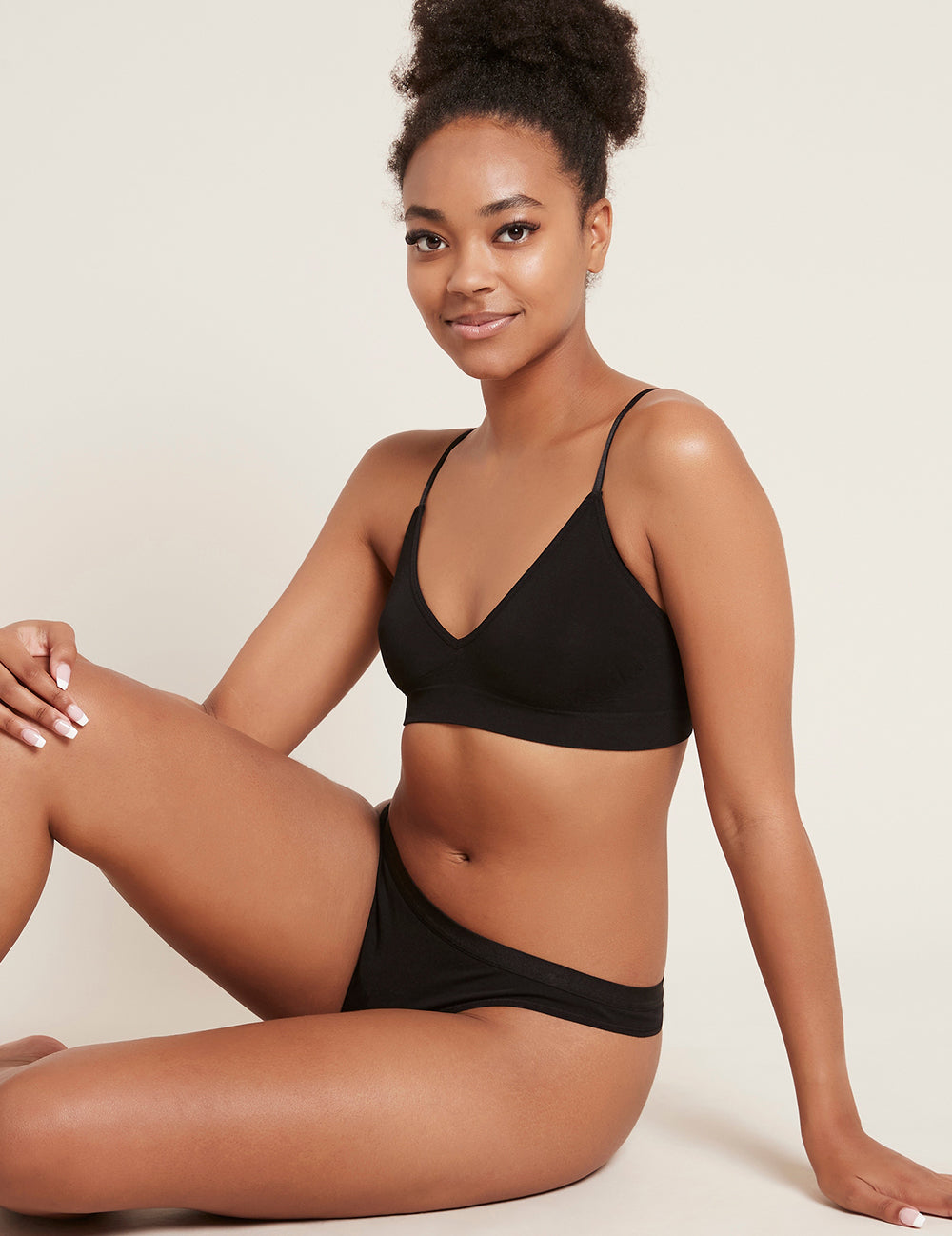 LYOLYTE Triangle Bralette - Black